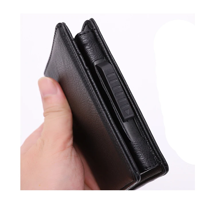 ZOVYVOL PU кожаный RFID Модный чехол для карт алюминиевая коробка Высококачественный многофункциональный бумажник для визиток открытка-раскладушка держатель