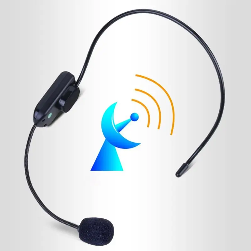Черная портативная FM беспроводная гарнитура радио Мегафон Для гида тура Обучающие лекции