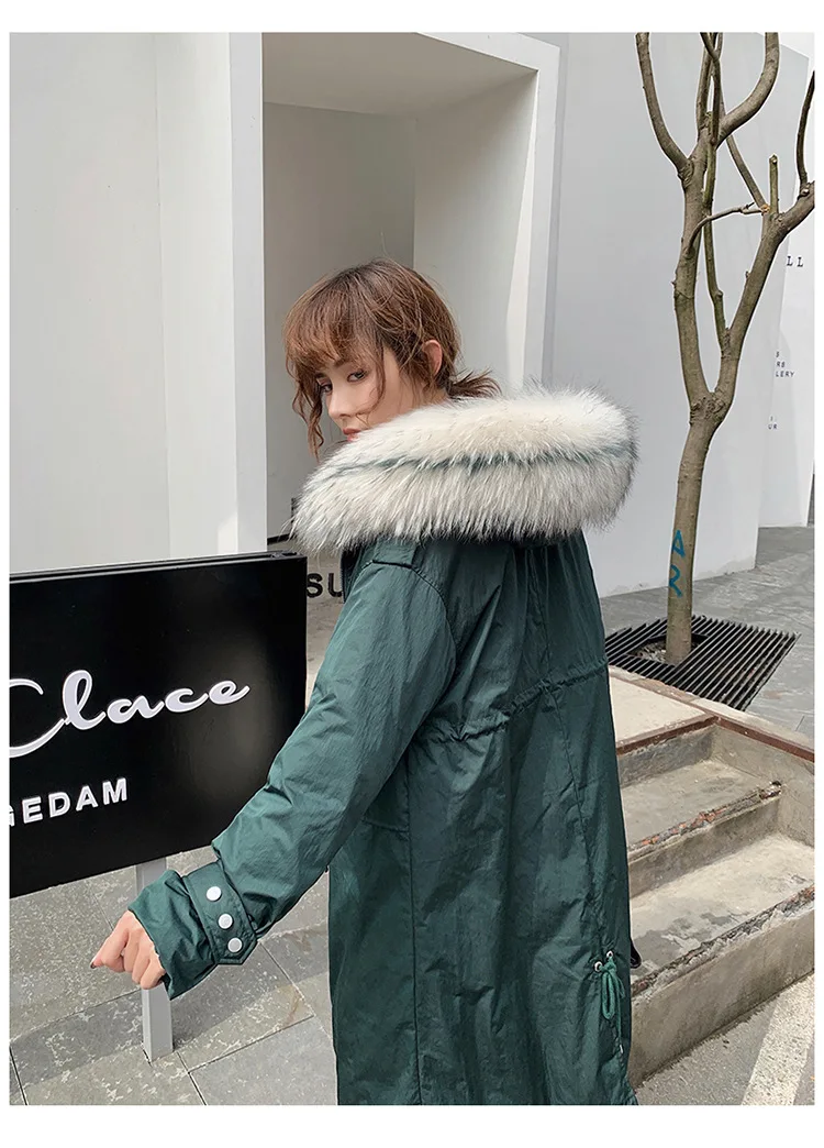 Winter jacket women Overcoming Long-style Warm Coat Knee-Crossing Korean Edition Thicker, Loose and Slender Down Cotton Clothe