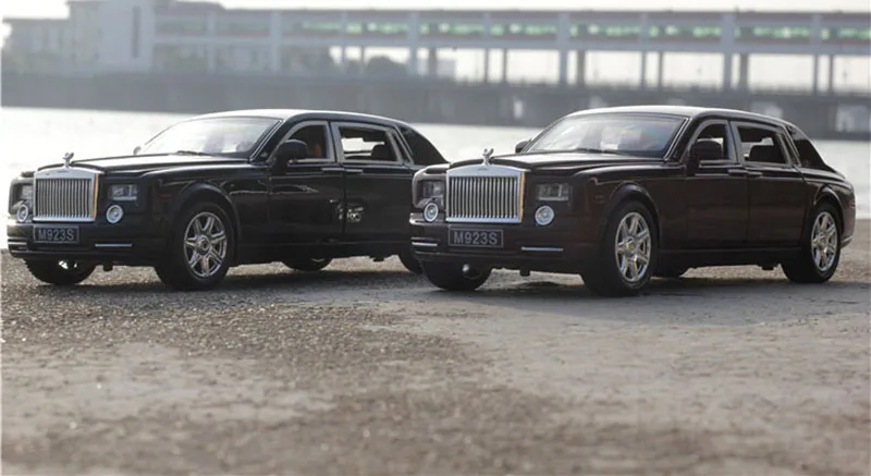 Модель автомобиля 1:24 сплав фантомная модель автомобиля оттяните назад спортивный автомобиль игрушки для мальчиков Детский подарок моделирование шестидверная игрушка автомобиля