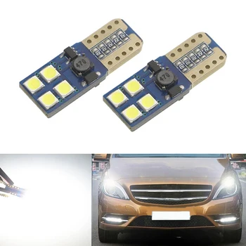 

2x White T10 168 194 W5W LED Canbus For 3030 8SMD Chip Led Replacement Bulbs For Car License Plate Lights Parking Lights Styling