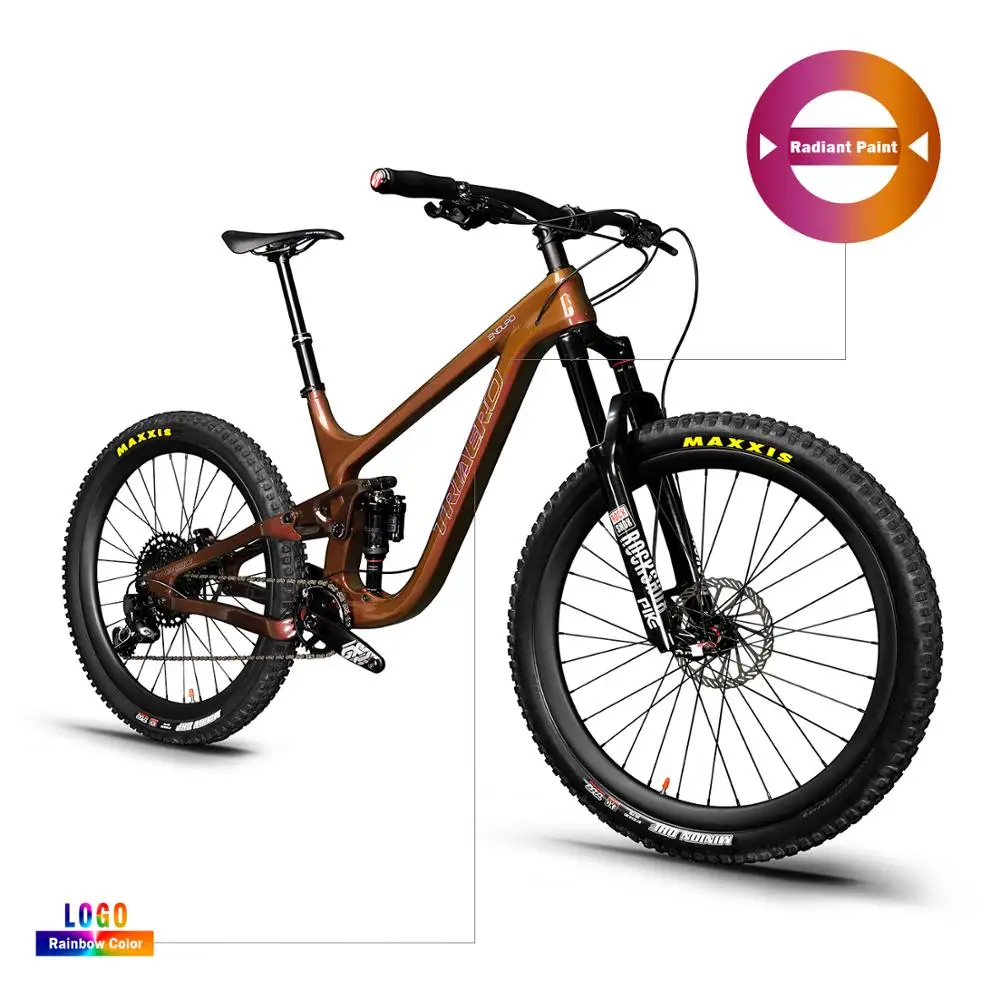 T700& T800 29er Carbon suspension bike MTB mountain Enduro Bike with Rainbow decals Internal Headset BSA 150mm Travel T700& T800 29er Carbon suspension bike MTB mountain Enduro Bike with Rainbow decals Internal Headset BSA 150mm Travel