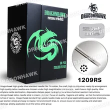 Новинка 1209RS Серебряная серия 50 шт одноразовые стерильные иглы для татуировки круглые шейдеры для тату-поездок Советы татуировки Suplies