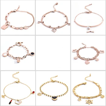 

30 Pcs/lot fashion women simple stainles steel bracelet jewelry wholesale 1031-61