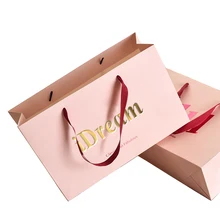 Без минимального отпечатка на заказ роскошные бумажные пакеты для покупок