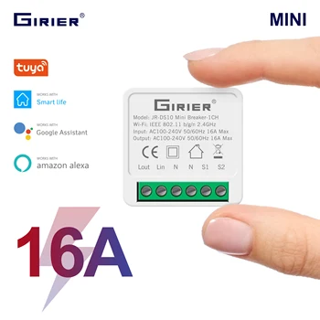16A Mini Smart Wifi Switch fai-da-te supporta il controllo a 2 vie, il modulo di automazione domestica intelligente, funziona con l'app Alexa Google Home Smart Life