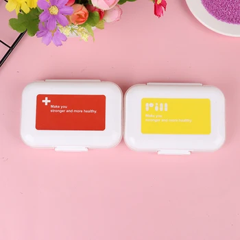 

Weekly Pillbox Pillendoosje 8 Divided Medicines Box Mini Pills Organizer Case Container For Tablets Splitters Storage Dispenser