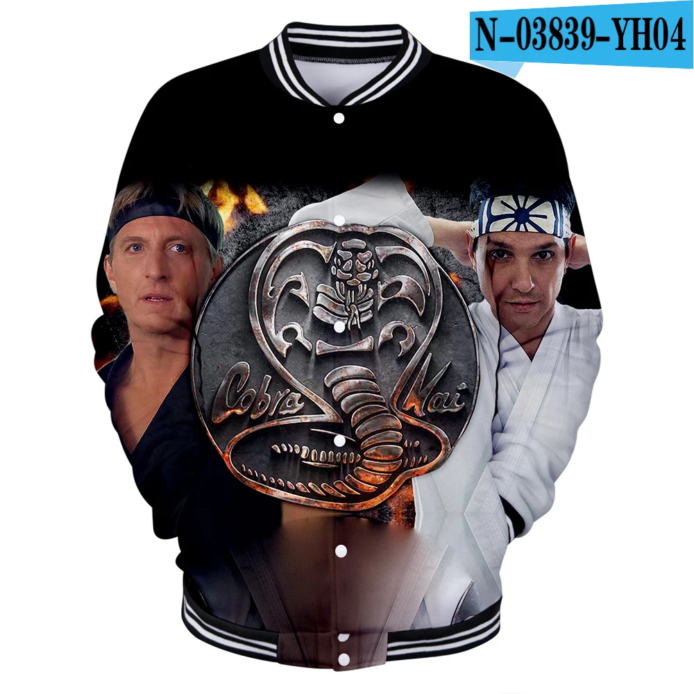 Cobra Kai бейсбольные пальто и куртки kpop 3D змеиный принт модная весенне-осенняя Спортивная приталенная куртка мужская брендовая Harajuku - Цвет: picture color