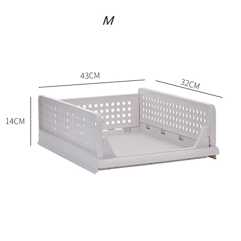 Качественный большой шкаф для одежды складной стеллаж многослойный выдвижной артефакт складной держатель для одежды для хранения Организации - Цвет: M