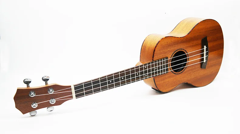 23 InchConcert укулеле, мини-гитара четыре струнный инструмент Peach Blossom шпон из внутреннего слоя фанеры электрическая коробка версия