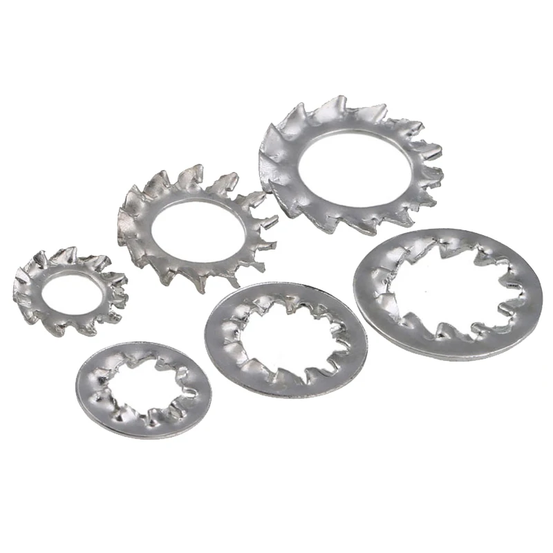 

M3-M10 зубчатая шайба, оцинкованная внутренняя многозубчатая шайба, противоскользящая Блокировка, наружная зубчатая Стопорная шайба