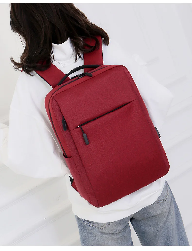 SKOANBE Backpack Men's Leisure Outdoor USB Charge Charging Sports Backpack Business Computer Bag Travel Bag External Outside Bag