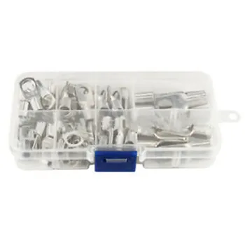 

60pcs Tinned Copper Ring Wire Tube Terminal Connectors SC Bare Terminals Cable Crimp Terminals Kit
