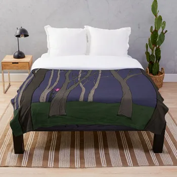 

Soft Blanket for Bed Sherpa Flannel Fleece Blanket Home Travel Sofa Soft Throw Blanket Hoo And The Woods Of The Creepy Dark