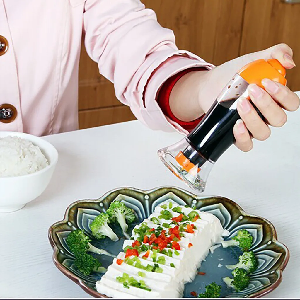 Герметичная соевая бутылка для приправ соус, уксус бутылка с диспенсером инструмент# H15