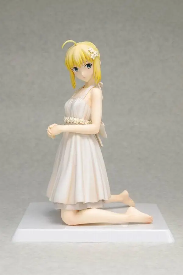 Saber no box Sexy Native аниме Fate Stay Night волна чехлы для телефонов Nero сабля Мато Сакура tohsaka Rin в белое платье с рисунком из аниме ПВХ фигурка модель подарок детям на - Цвет: Saber no box