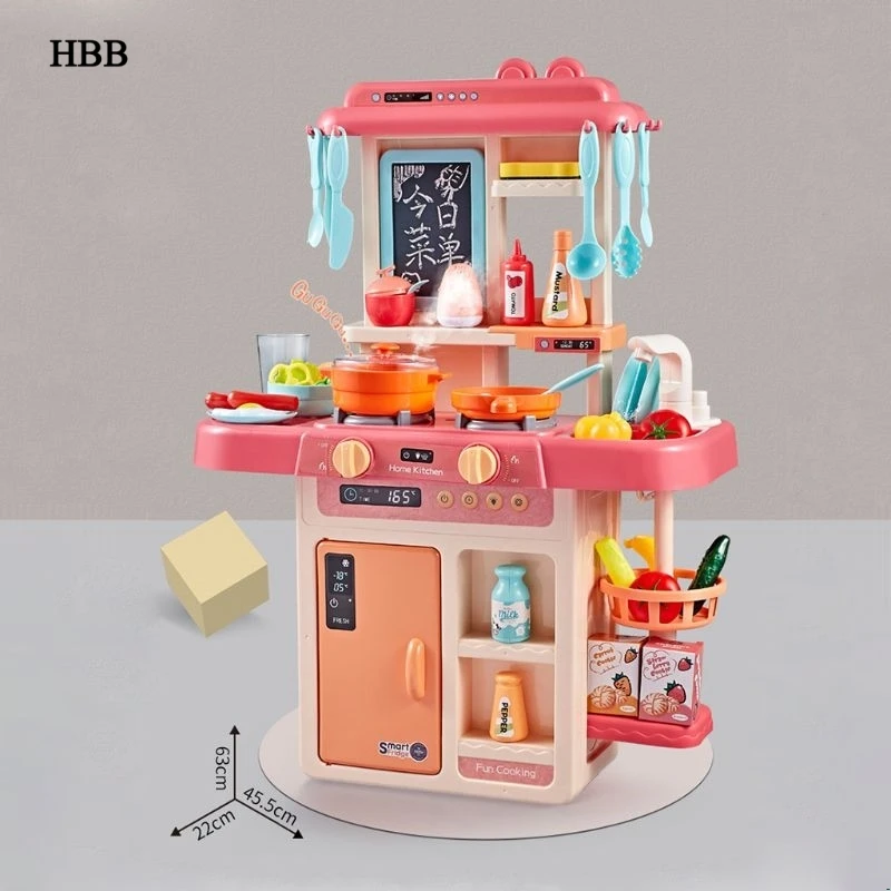  42Pcs/Set Simulation Kitchen Toy Spray Water Dinnerware Children's Toys Cooking Table Set - 4000112554462