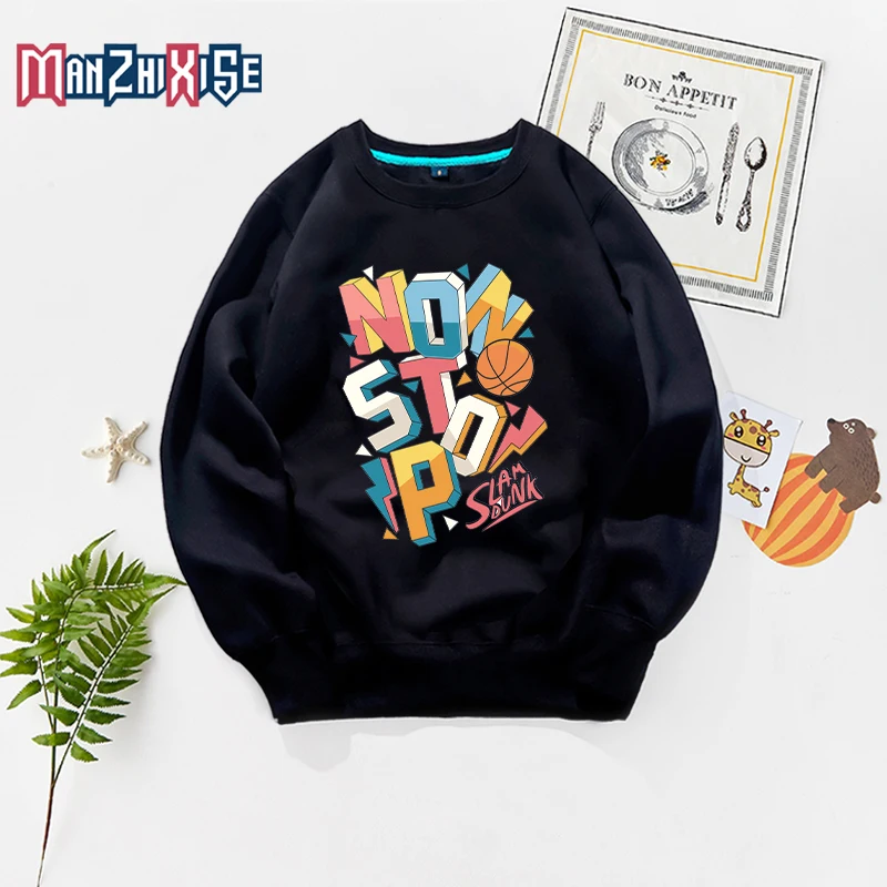 

2019 New Kids Spring Autumn Hoodies Cartoon Letter Printing Non Stop Sweatshirts Costume Boys Tops Girls Hoodie Children Clothes