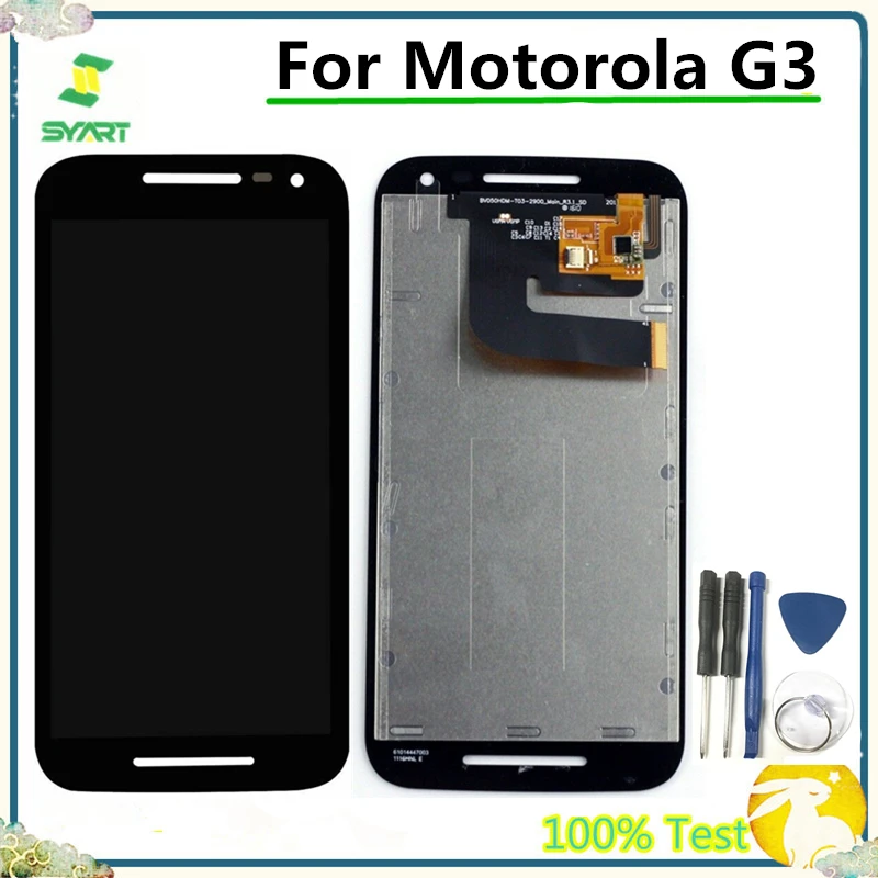 Najtaniej 100% przetestowany wyświetlacz lcd wyświetlacz z montaż digitizera ekranu dotykowego dla Motorola Moto G2 XT1063 XT1064 G3 XT1544 G4 grać XT1601 XT1602