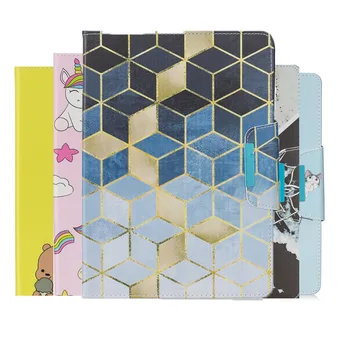 

For iPad 2 3 4 9.7 inch Tablet Painted Stand Wallet Shell Cover For iPad 2 ipad 3 ipad 4 Case + film