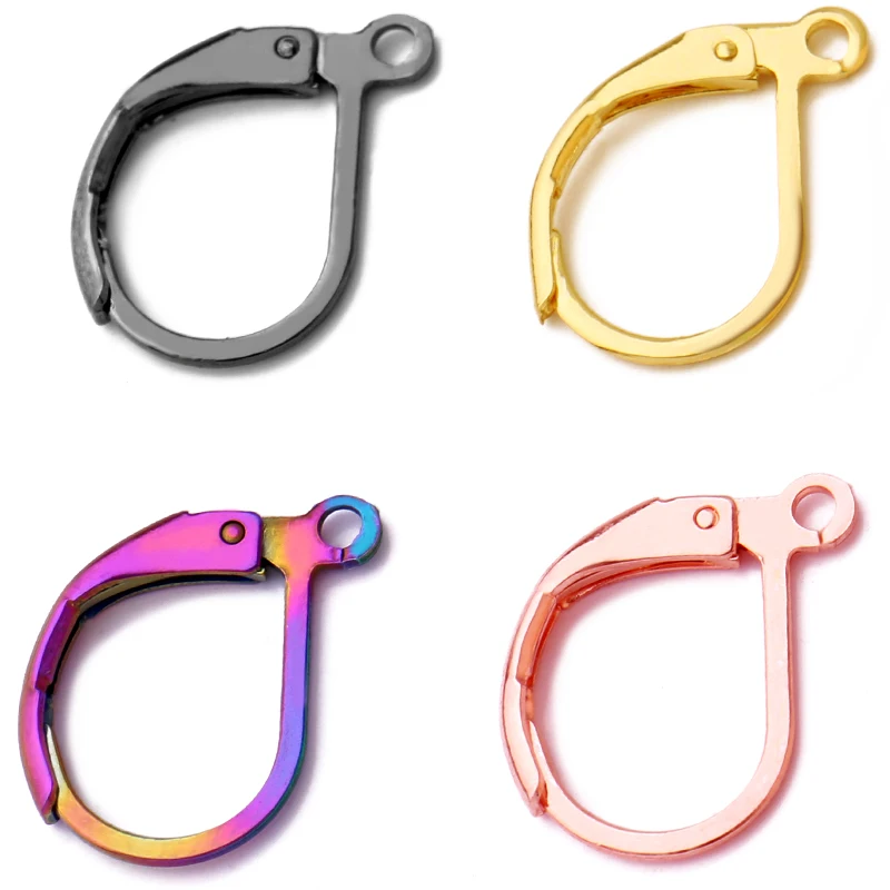 

Colors Stainless Steel Hanging on Earrings DIY Beadings Findings Dangle Earring Hooks Leverback Earwire Fittings Components