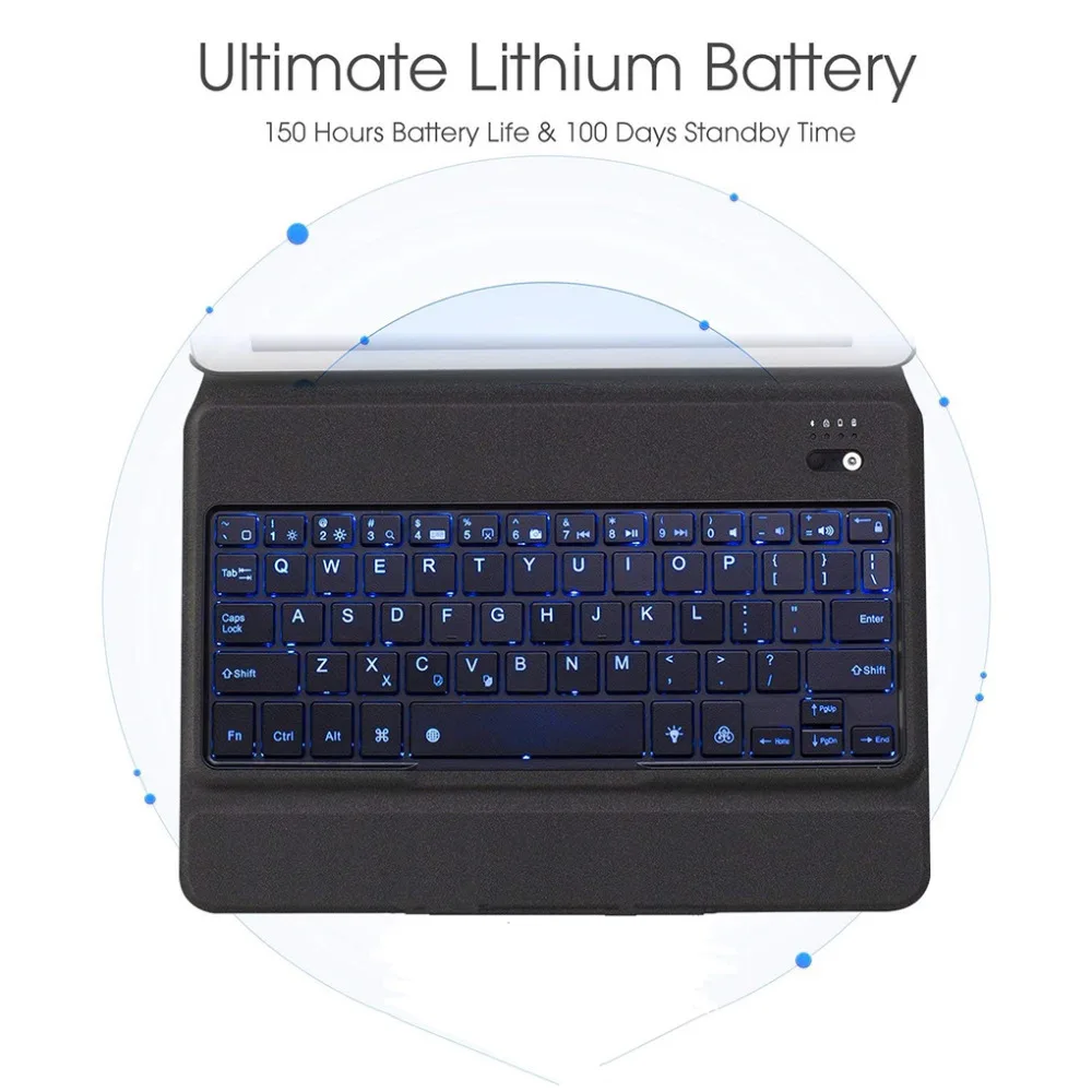 Чехол для iPad Air 1/2/Pro 9,7 Bluetooth клавиатура защитный чехол