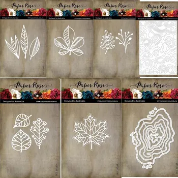 

2020 Metal Cutting Dies leaf Scrapbooking For Paper Embossing Frame Card Dies Set