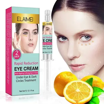 

2Pcs Rapid Instantly Eye Bag Removal Cream Anti Puffiness Wrinkles Eye Essence Effect Long Lasting Eye Delight Boost Serum Cream