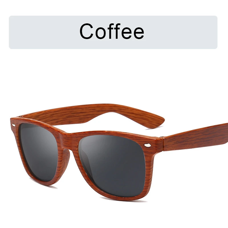 Higodoy Ретро квадратные деревянные Солнцезащитные очки женские винтажные бамбуковые зеркальные очки солнцезащитные очки для женщин дизайнерские Оптические солнцезащитные очки - Цвет линз: coffee