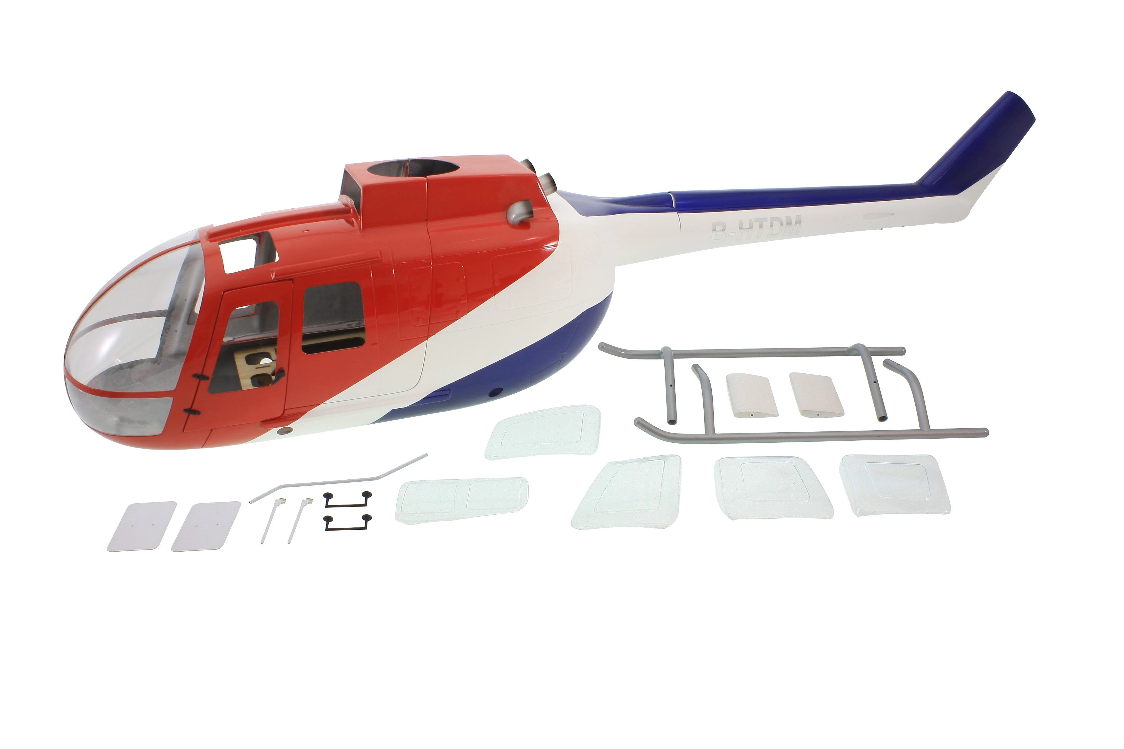 500 размер стекловолокна fuselage для MBB BO-105 BO105 масштабных вертолетов