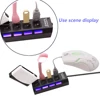 USB 2.0 Hub USB Hub 2.0 Multi USB Splitter Hub Use Power Adapter 4/7 Port Multiple Expander 2.0 USB Hub with Switch for PC 5
