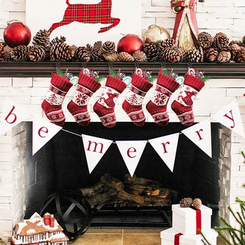 

Christmas Decoration Christmas Socks Ornaments Pendant Small Boots Children New Year Candy Bag Gift Fireplace Tree Jewelry