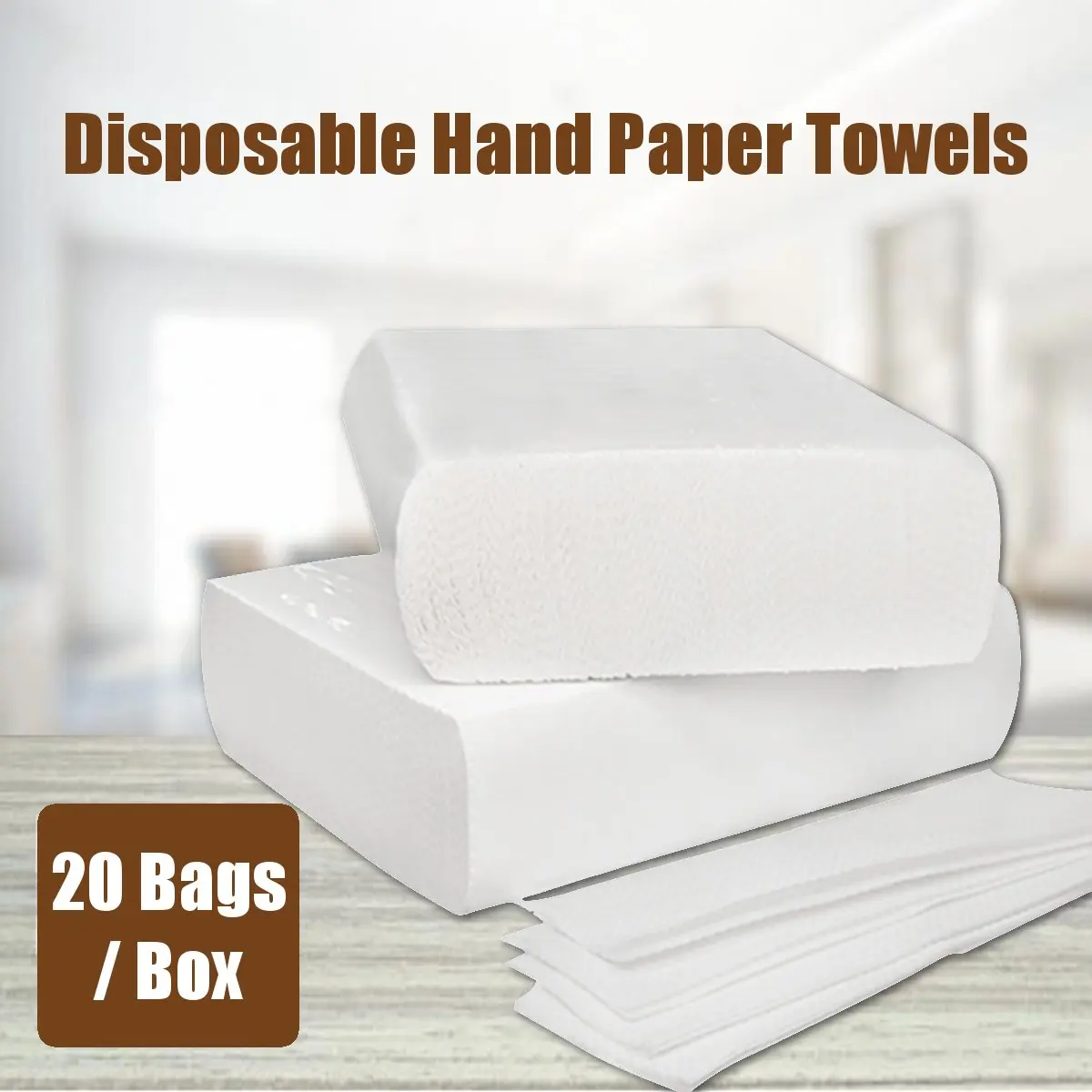 Disposable Paper Towels 20 Bags/Box Kitchen Bathroom Toilet Paper Tissue Hand Napkins Towels Set