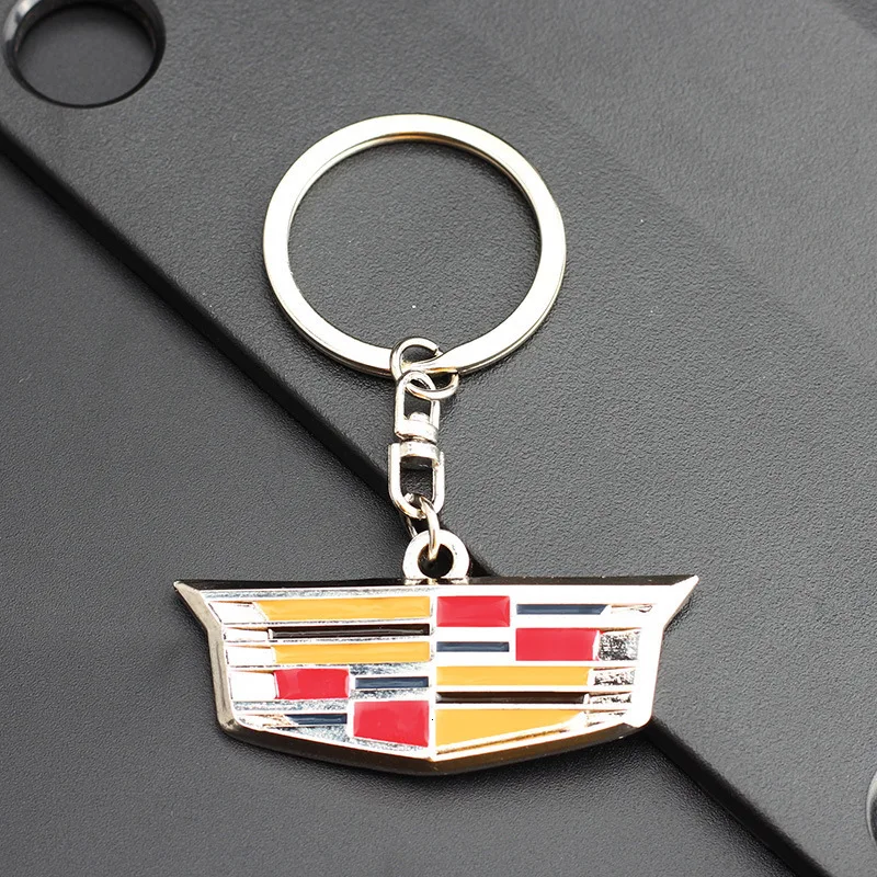 

Applicable to Cadillac car logo high-end 4s advertising gifts metal hollow key ring personality men and women waist keychain