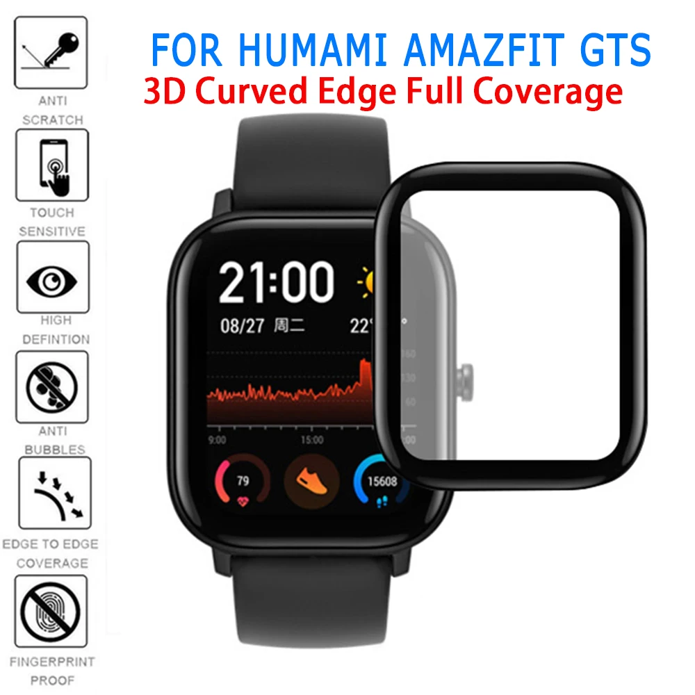 1/2/3PCSSoft Clear Protective Film Guard for For Huawei Watch GT Smart Watch Full Screen Protective SmartWatch Protector Cover
