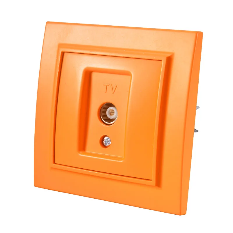 橘黄色一位电视插斜面