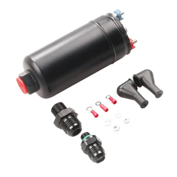 

380LPH Inline External Fuel Pump 10AN Inlet + Check Vavle 8AN Outlet for Tuning Cars,Racing Cars,Honda,Ford,0580254044