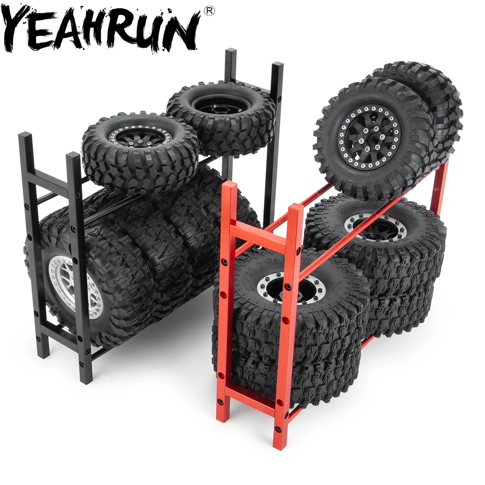 

YEAHRUN Metal Tire Rack for 1/10 RC Car Crawler Tire Wheel Rim SCX10 D90 F350 TRX4 90048