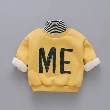 Popodion Winter Clothes Plus Velvet Thickening Children's Turtleneck Wweaters for Boys and Girls CHD20355 1