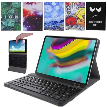 

Keyboard For Samsung Galaxy Tab A 10.1 Inch SM-T510 T515 2019 Case Print Shockproof Tablet Cover Wireless Bluetooth Keyboard