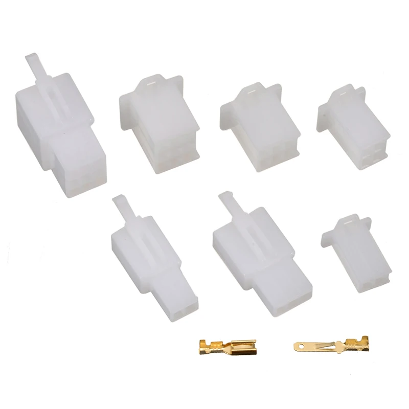 380Pcs/set Practical Car Electrical 2.8mm 2 3 4 6 Pin Wire Terminal Connector Fixed Hook Male Female Terminals Kit