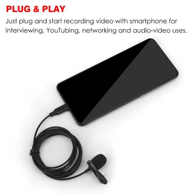 IiiMymic-Micrófono de solapa omnidireccional de 3,5mm, Clip de corbata para ios, Android, teléfono móvil, PC, portátil, grabación - Imagen 2