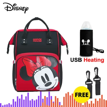 

Disney New Mummy Maternity Backpack Nappy Bag Travel Large Capacity Baby Bag Stroller Diaper Bag for Baby Care Insulation Bags