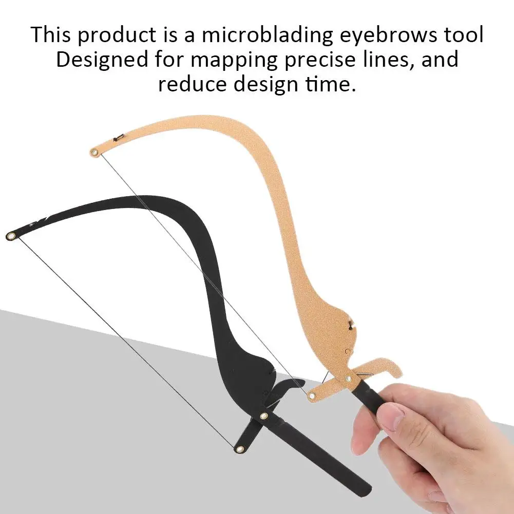 Новинка, маркер-линейка для бровей Microblading с 10 нитками, дизайн бровей, измерительная линейка для перманентного макияжа