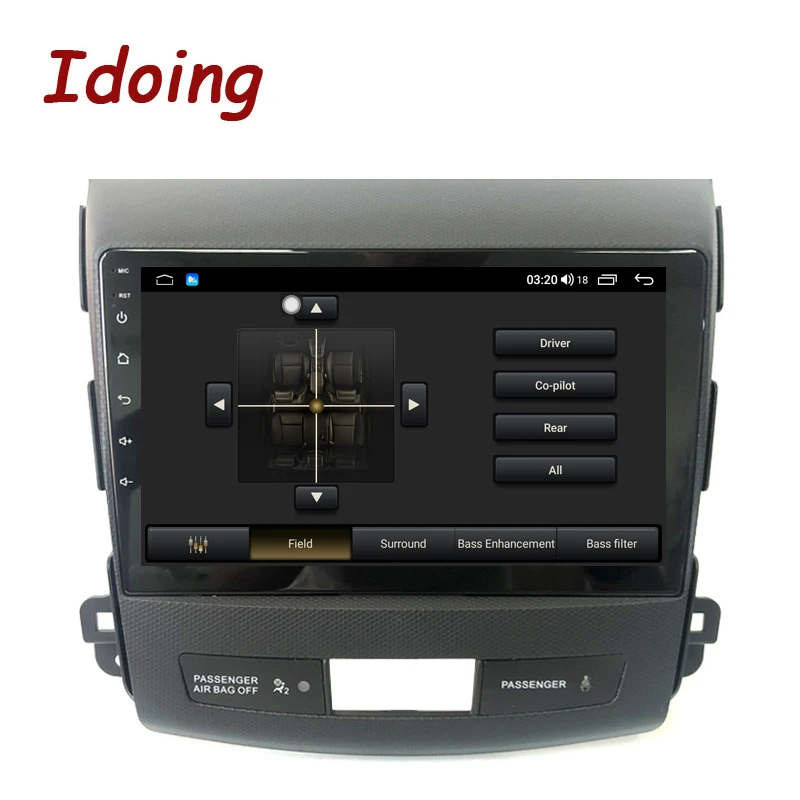 Idoing 9inch QLED Car Android Radio Multimedia Player Head Unit Plug