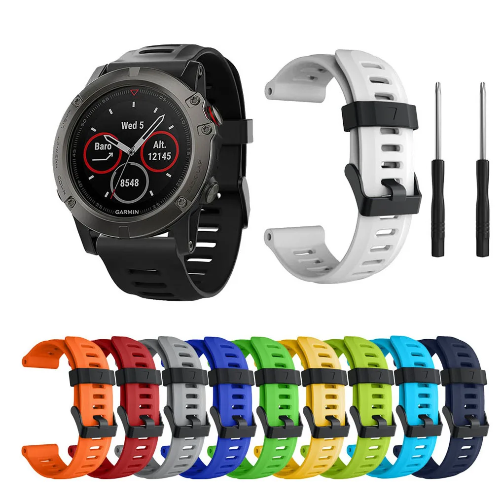 Замена для fenix3/3HR/5X/5X Plus силиконовый ремешок для наручный ремешок на замену