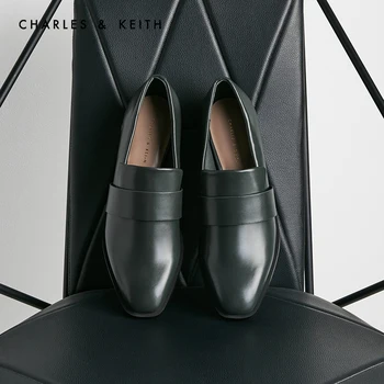 

CHARLES＆KEITH New Arrival for Autumn 2020 CK1-70380806 Women simple wide band low heel loafers