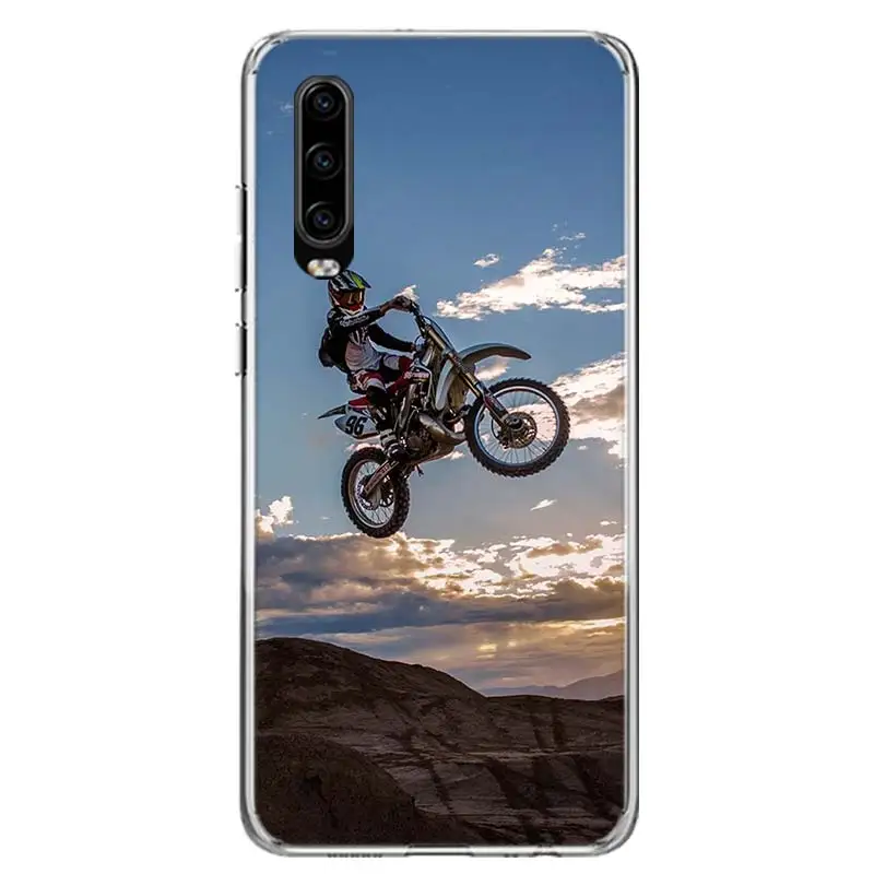 TW175-2 Motocross Cross Dirtbikes Cover Phone Case for Huawei P30 P20 Mate 30 20 10 Pro P10 Lite P Smart Z+ Coque Shell Capa - Цвет: TW175-2