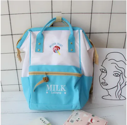 Желтый Harajuku милый женский рюкзак для девочек-подростков Kawaii клубника Книга Школа розовый Mochila Feminina ноутбук путешествия пакет