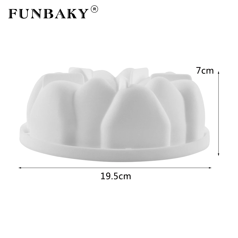 FUNBAKY 3D круглой формы силиконовые формы для торта украшения инструмент формы для выпечки коврик формы